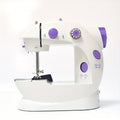 IAGREEA Electric sewing machine, portable, mechanical, convenient, 6V, 1A, 1 with thread shuttle core, 1 with empty shuttle core, 1 spare needle, and 1 threading device, can be plugged in and used with a battery of 4 AA, with pedal, for household use