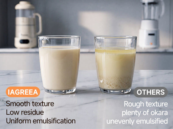 IAGREEA 35oz Glass Nut Milk Maker Machine, 10 in 1 Noise Reducing Soy Maker | 12H Delay, 6H Keep Warm, BPA-Free, Self-Cleaning, Soundproof Cover, 8 Blades, Almond/Oat Milk/Juice