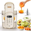 IAGREEA Baby Food Maker, 9-IN-1 Glass Baby Food Processor with Steamer | 3 Age Group Options, One Step Auto Cooking, BPA-Free, No Contact with Plastic, Manual Mode, Stainless Steel and Glass