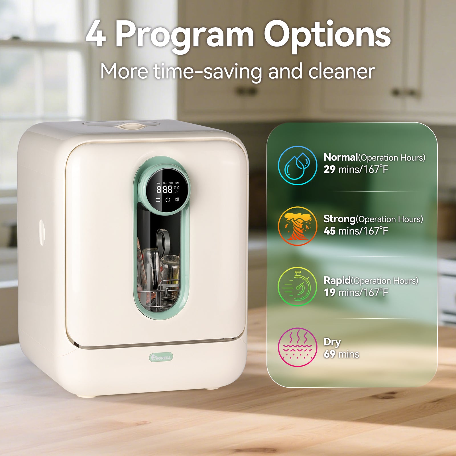Baby Bottle Washer, All-in-One Sterilizer and Dryer for Bottles Nozzles on Top and Bottom, UV Sterilizer, Pump Parts & Baby Essentials, Replaces Hand Washing, BPA-Free, 72-Hour Storage
