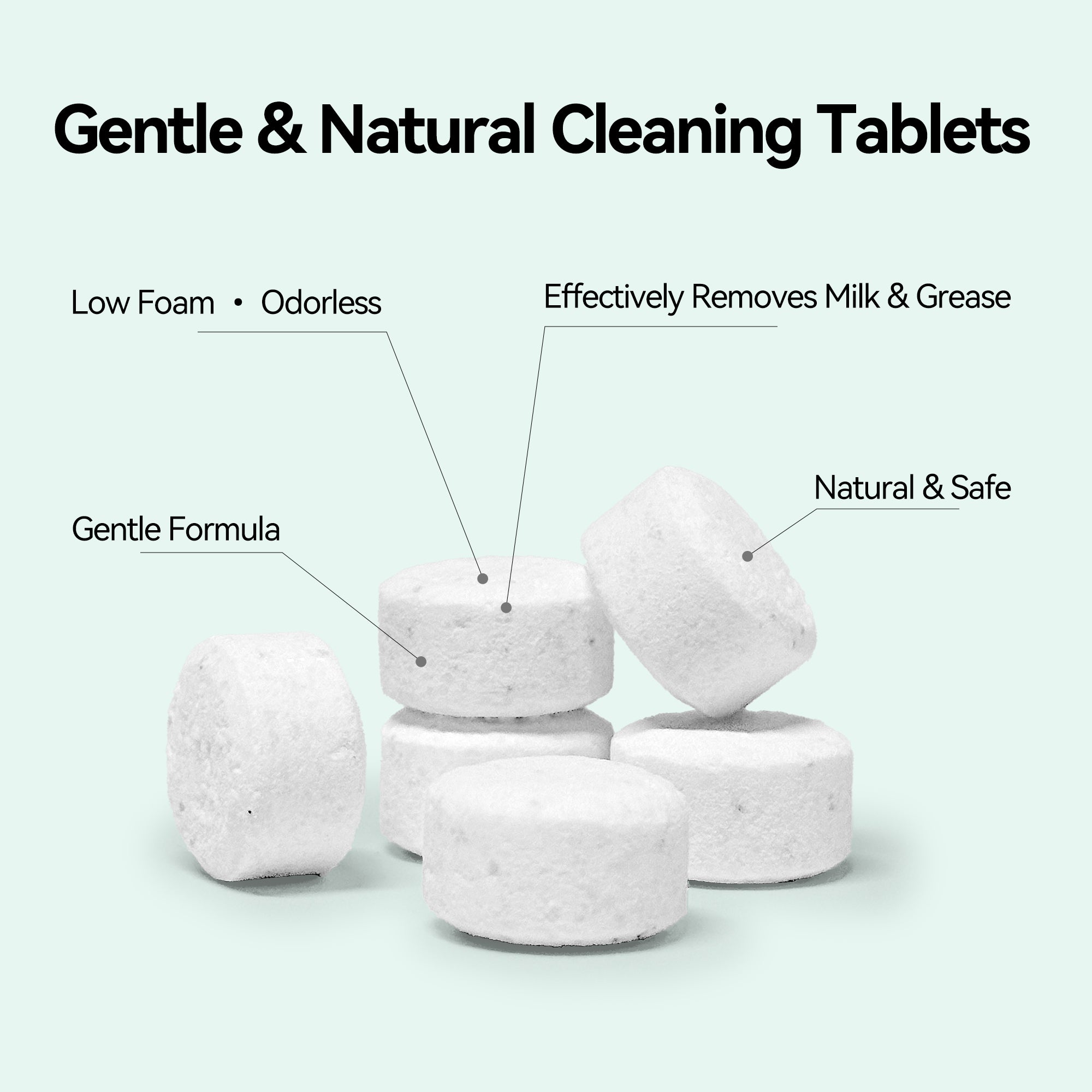 IAGREEA 150 PCS Detergent Washing Tablets, Bottle Washer Tablets for Baby Brezza, GROWNSY, Momcozy Bottle Washers, Natural Formula, Highly Effective Cleaning, Efficiency Removes Milk Residue & Odor