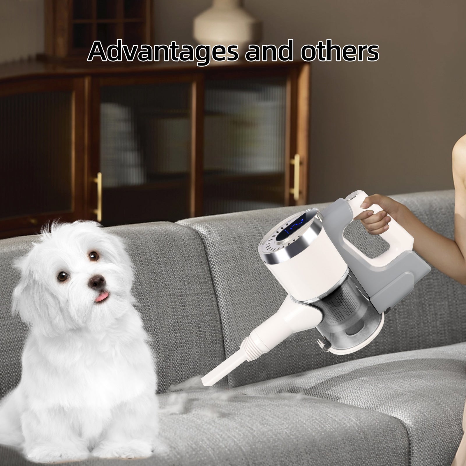IAGREEA Cordless Stick Vacuum Cleaner, 2‑Suction‑Mode Rechargeable Handheld Vacuum with Digital Display, Detachable 2000mAh Battery Up to 45 Mins Runtime, 180° Rotatable Floor Head for Hard Floor Carpet Pet Hair Home & Car Cleaning