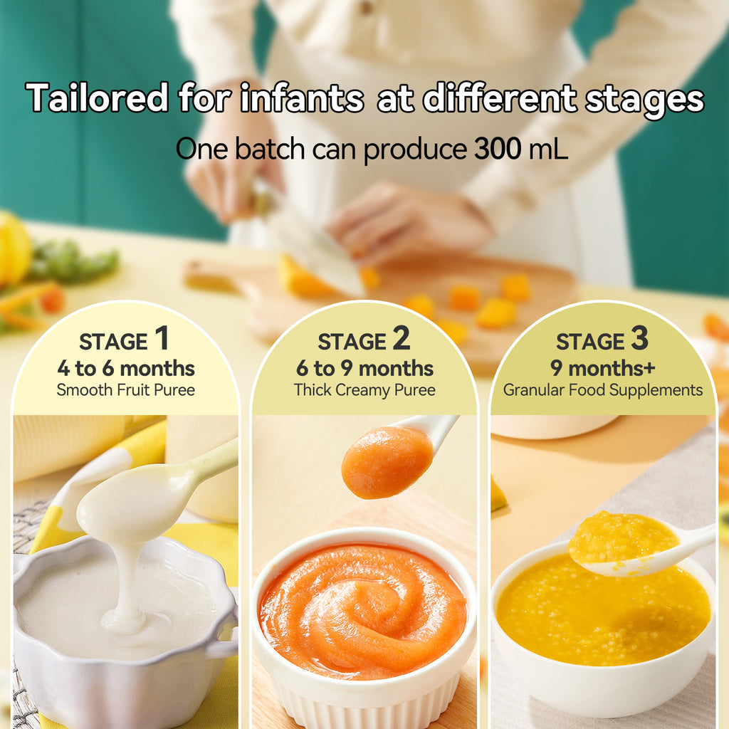 IAGREEA Baby Food Maker, 9-IN-1 Glass Baby Food Processor with Steamer | 3 Age Group Options, One Step Auto Cooking, BPA-Free, No Contact with Plastic, Manual Mode, Stainless Steel and Glass