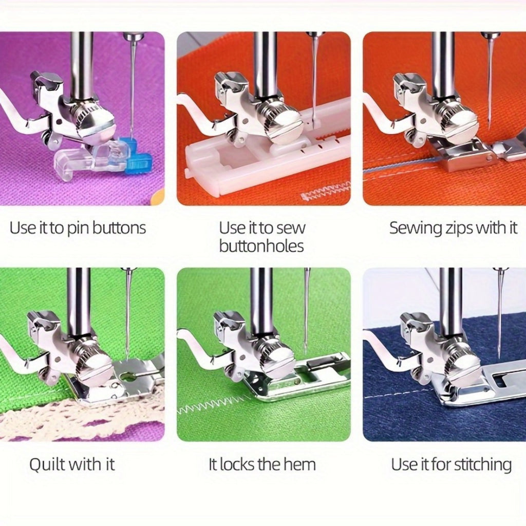 IAGREEA Beginner Sewing Machine, 12 Built-in Stitches with Foot Pedal, 2-Speed Control, Portable Mini Sewing Machine for Home Travel Use & Sewing Enthusiasts