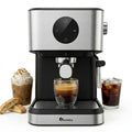 IAGREEA Espresso Coffee Machine with Milk Frother Steam Wand - Semi-Automatic, Silver, 20 Bar Pressure, 1.5L Water Capacity - CM3050-2