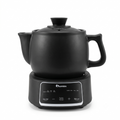 IAGREEA 3.5L Split Electric Herbal Decoction Pot, 600W Food-Grade Glazed Ceramic Herbal Medicine Cooker with 24H Delay Timer, Auto Keep Warm & 2nd Decoction Function, Segmented Boil & Simmer Heating, 4 Preset Modes for Herbal Tea