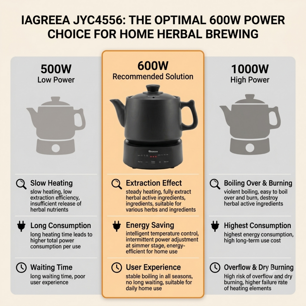 IAGREEA 4.5L Split Electric Herbal Decoction Pot, 600W Programmable Herbal Tea Maker with 24H Delay Timer & Auto Keep Warm, Food-Grade Glazed Ceramic Herbal Brewer Kettle, 4 Preset Modes & Adjustable Water Level