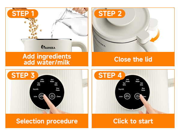 Nut Milk Maker Machine, 35oz Soy/Almond/Oat Milk/Juice Maker, White | 12H Delay, 2H Preservation, 8 Programs, BPA-Free, Self-Cleaning, Suitable for 4-5 People, 10 Stainless Steel Blade