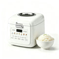 IAGREEA Mini Visible Rice Cooker, 2L (4-Cup), with Visual Window, Steamer and Warmer, Fuzzy Logic, One-Touch Cooking, 24-Hour Delay Timer, Auto Keep Warm, White HK-MD2